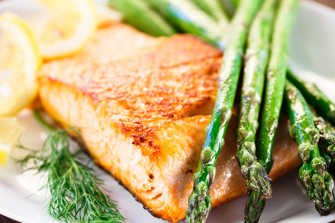 Salmon and Asparagus Lunch