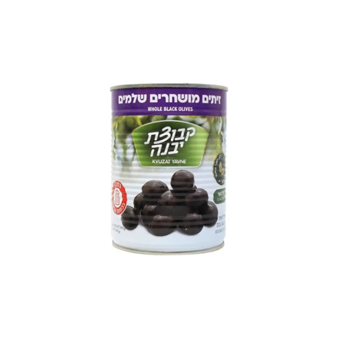 Kvuzat Yavne Natural Black Olives 19oz